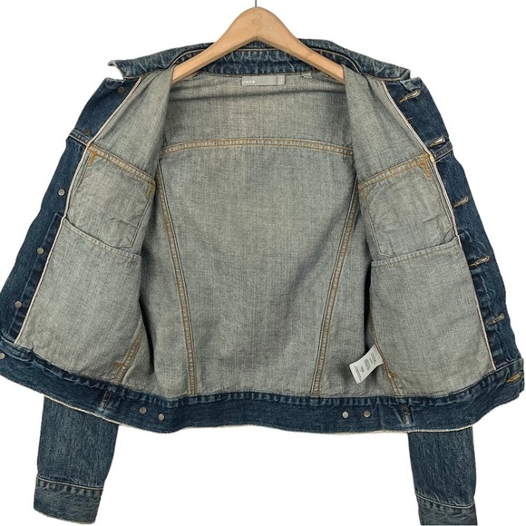 VINCE Denim Trucker Boyfriend Jacket - Picture 6 of 11
